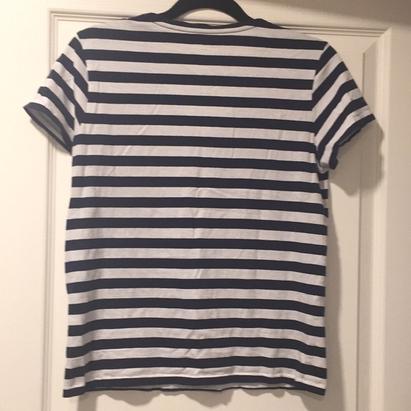 Ralph Lauren M Navy/White Striped Short Sleeve Top - Picture 7 of 7